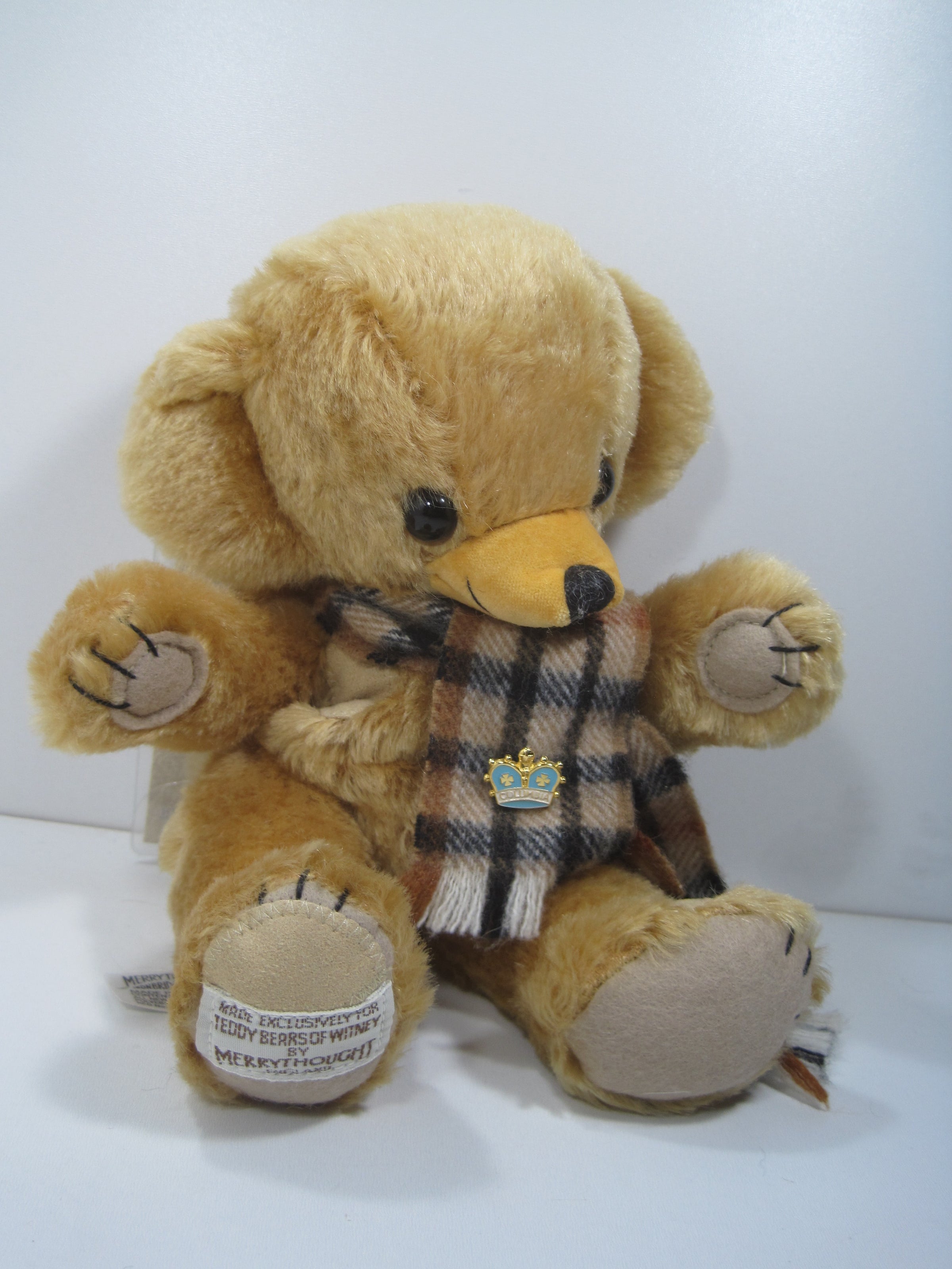 Merrythought Fully Jointed Cheeky Aloysius Teddy Bear With All IDs