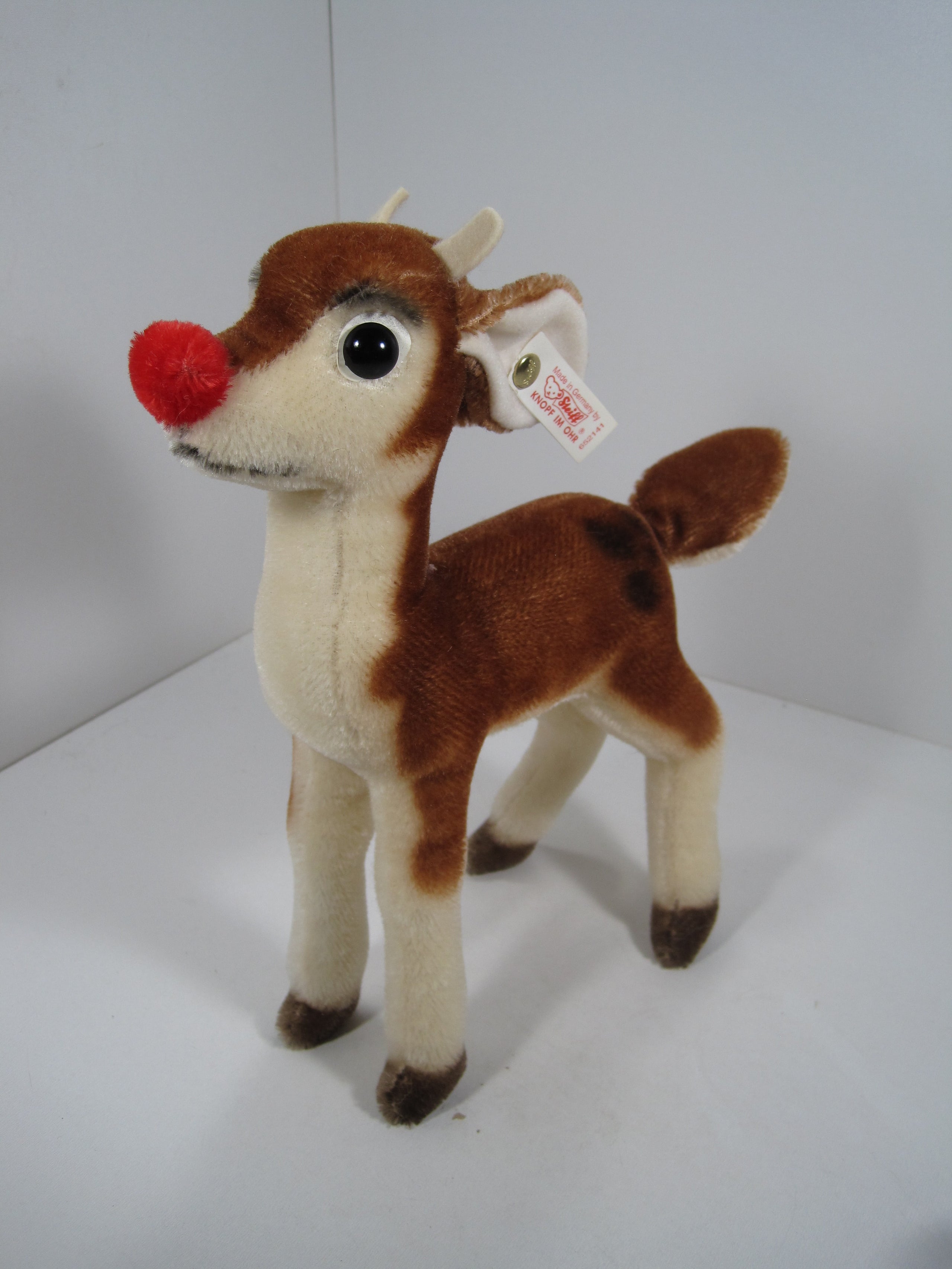 Steiff Mohair Rudolph The Red Nosed Reindeer With All IDs For FAO ...